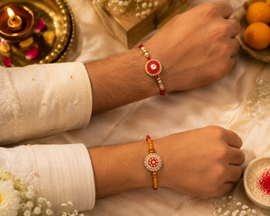 Handmade Designer Rakhi Combo Set of 3 | Premium Colorful Beaded Rakhi for Brother | Raksha Bandhan Gift - View 2