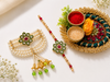 Emerald Noor Pearl Rakhi Lumba Set