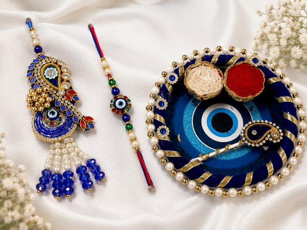 Nazar Noor Bhaiya Bhabhi Rakhi Lumba Set