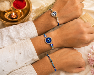 Neel Nazar Evil Eye Rakhi Trio - View 2