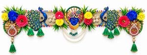 Shree Nath Ji Peacock Shubh Labh Bandhanwar Toran