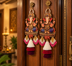 anesh Shubh Labh Wall Hanging Latkan Pair for Door & Festive Decor