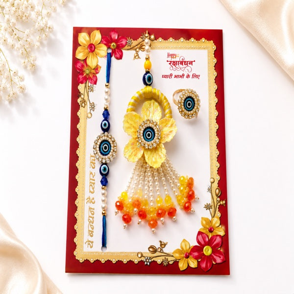 Shagun Pearl Rakhi Set